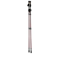 TrailBuddy Black/Red Collapsible Lightweight Hiking Trekking Poles 1 Pair NEW