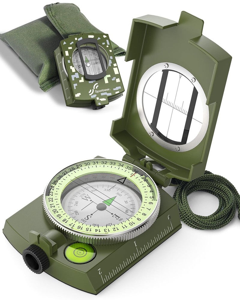 Sportneer Compass: Accurate Durable Lightweight Orienteering Camouflage