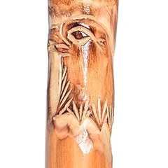 3pc Detachable Fir Wood Walking Stick for Hiking with Compass 55 Inches – with