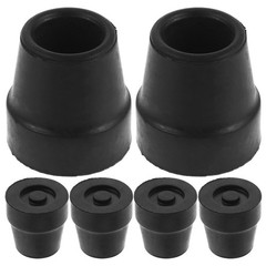 6pcs Quad Cane Replacement Tips -16mm Rubber Walking Stick Bottom Feet –