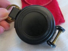Vtg. TAYLOR Lensatic Engineer’s Compass Working w/Original Cloth Bag