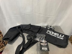 Foxelli Trekking Poles Lightweight Carbon Fiber Black (All original attachments)