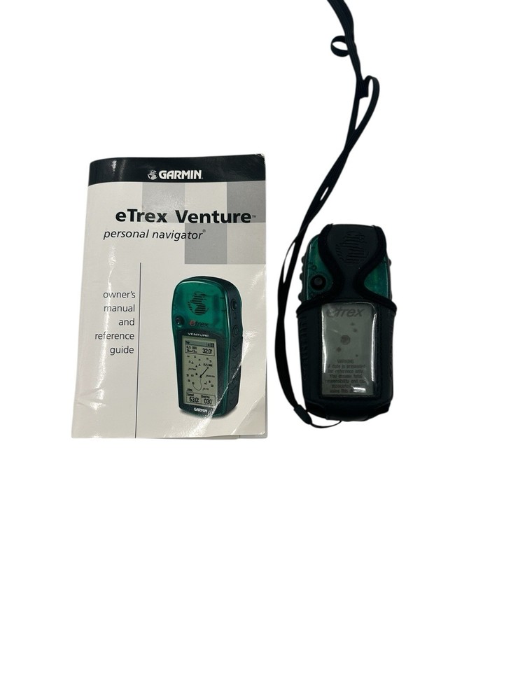 Garmin Etrex Venture Portable Handheld GPS Receiver & Case Tested Fast Shipping