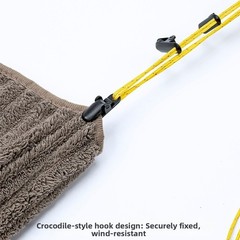 Travel Clothesline Set Includes 4m Rope 20 Clips and Gray or Black Pouch