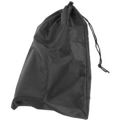 Black Crutch Drawstring Bag Heavy Duty Storage Container for Hiking and Camping