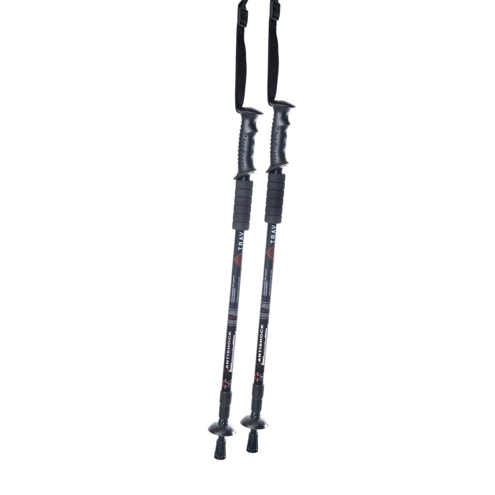 Collapsible Trekking Poles Aluminum Tungsten Tip Adjustable