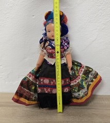 Play doll doll Hungarian costume doll 29 cm Vintage