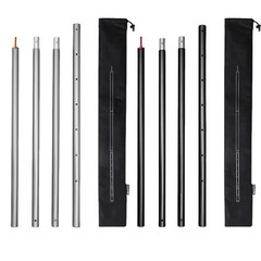 Compact 31MM Adjustable Aluminum Alloy Awning Pole Set for Travel Convenience