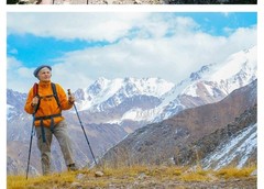 2pcs Telescopic Hiking Walking Poles Aluminum Alloy Lightweight Trekking Sticks