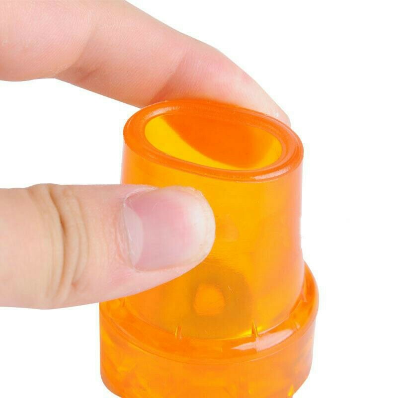 2X Walking Stick Cane Crutch Pad Rubber Heavy Duty Metal Ferrule End Bottom 22mm