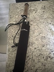 LL Bean fold up hiking trekking pole + case