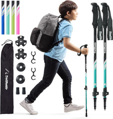 Collapsible Hiking Poles for Kids – Pack of 2 Trekking Poles for Hiking, Camping