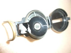 JAPAN ENGINEER Directional COMPASS Academy Glow in Dark Vintage