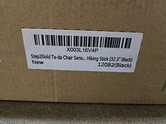 STEP2GOLD Ta-Da Chair Series 1 Portable Trekking Hiking Pole 32.2″ Black