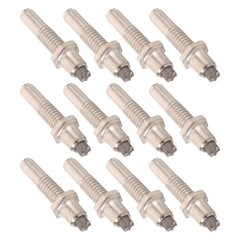 12 Pcs Threaded Trekking Pole Tips Poles Spike Hiking Cane Stick Parts
