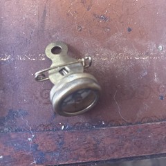 Marble’s Brass Compass Pin On Vintage Working Gladstone Michigan USA