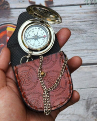 Personalized Brass Compass with Nickel Finish – Silver Color, Gifts for Men