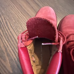 Timberland Premium 6 Inch Waterproof Boot Medium Red Nubuck Size 10 Toddler
