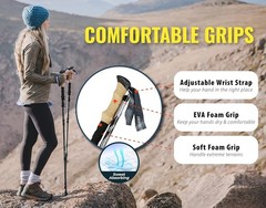 Lightweight Trek-Z Collapsible Trekking Poles – Ergonomic & Adjustable 100-120cm