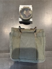 Military Magnetic Compass With Carrying Case Made In Japan