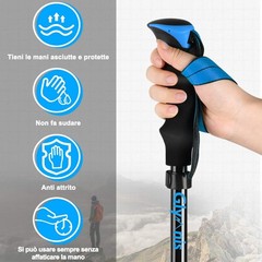 , Trekking Poles, Folding and Shockproof, 110 130 cm, 5 Sections of Aluminium…