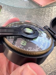 Vintage LENSATIC COMPASS Compass in Original Box Japan Model -300-p