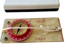Vintage Liquid Compass Soviet Union Sokol USSR Excellent In Original BOX