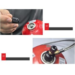 Stove Adapter Hose 1m Compatible with Mountain Gas Tanks and Flat Types
