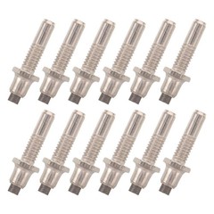 12 Pcs Threaded Trekking Pole Tips Poles Spike Hiking Cane Stick Parts