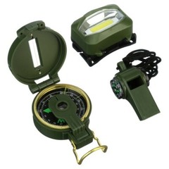 NEW Ozark Trail 5 Piece Outdoor Adventure Set Binoculars Compass Flashlight more