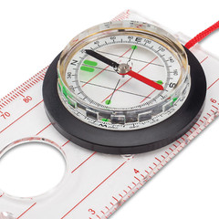 Trail Blazer Orienteer Compass 5.25″, Liquid Filled, Luminous Markings, Free S&H