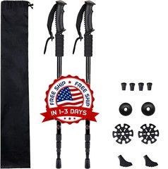 Bastones De Trekking Con Absorcion De Impactos Bastones Ajustables Para Cami…