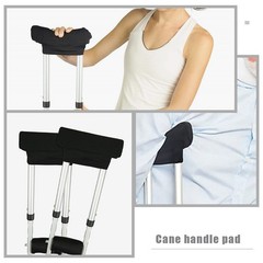 Crutch Pad Black Durable for Crutches Daily Use 1 Set 7.9x2x0.3in