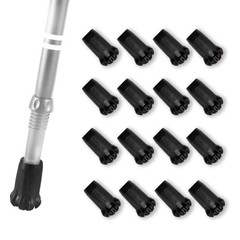 Black Trekking Pole Tips Replacement Hiking Walking Stick Poles Outdoor