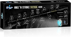 ZAP Hike ‘n Strike Tactical Walking/hiking Stick/18 in 1 Multi Tools_stun & More