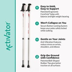 Durable Adjustable Walking Poles for Rehabilitation – CoreGrip Handles Included