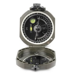 Pocket Transit Army Geology Compass for Outdoor Hiking Camping Survival Marching