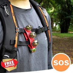 JIUSAIRUI Bear Bells Orange Hiking Safety