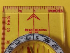 SILVA POLARIS HIKING LIQUID FILLED COMPASS SWEDISH MADE W/ BOX