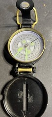 Vintage Engineer Lensatic Precise Liquid Filled Compass Made In Japan