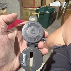 COLEMAN LENSATIC ENGINEER HUNTING HIKING CAMPING OUTDOOR COMPASS GRAY