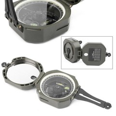Pocket Transit Army Geology Compass for Outdoor Hiking Camping Survival Marching