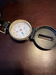 VTG 80s Engineer Directional Compass Black Unbranded Working