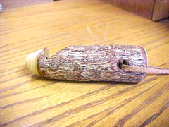 Wood Whistle Hand Carved Tree Limb Dog Training Survival Camping + 20mm compass