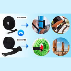 Adjustable Nylon Cable Straps with Buckle for Securing Bike and Camping Gear
