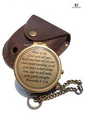 Trust in The Lord Engraved Compass, Proverbs 3: 5-16 Graduation Gift,…