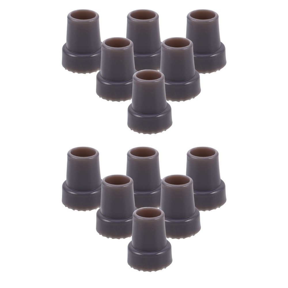 12Pcs Durable Rubber Caps for Walking Cane Anti Slip Replacement Foot Pads