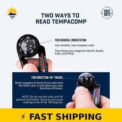 Sun Company TempaComp – Ball Compass & Thermometer Carabiner