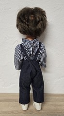 Cute plastic doll GDR doll 50 cm sleep eyes collector Vintage