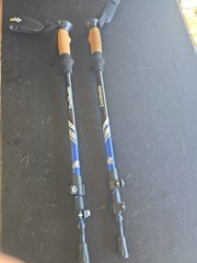 Set of 2 – TrailBuddy Adjustable Trekking Poles Hiking/Walking Sticks